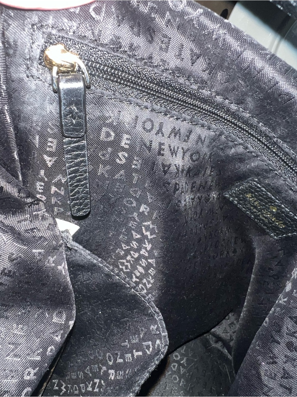 KATE SPADE | BLACK PEBBLED TEXTURED LEATHER HOBO SHOULDER BAG PURSE - Picture 8 of 13